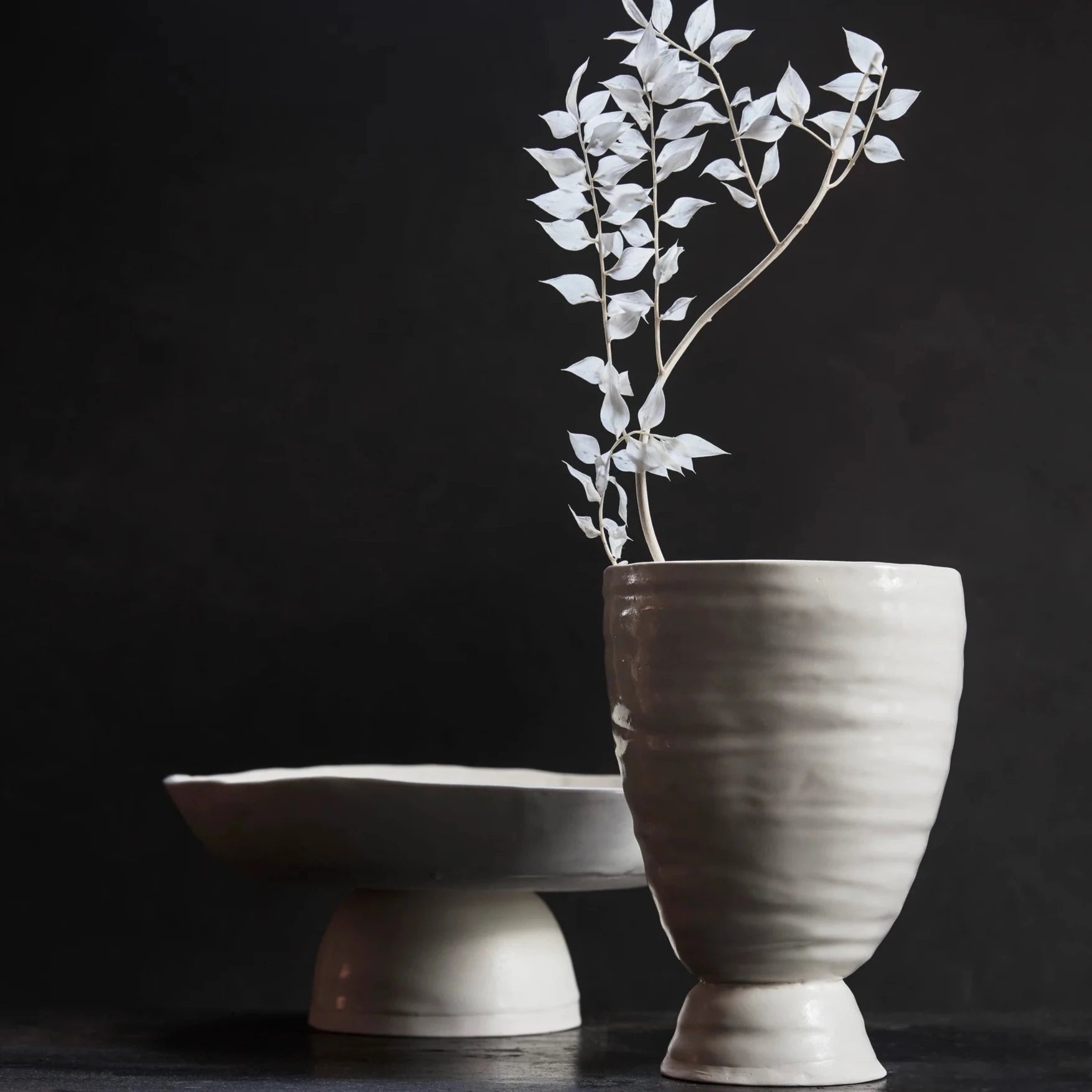 Bare Pedestal  Vase