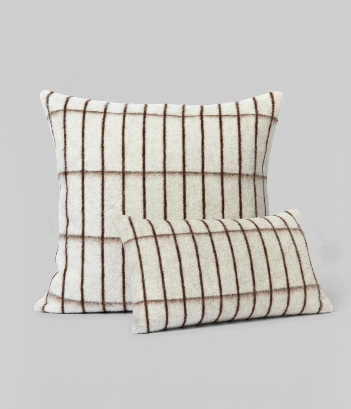 Aalto pillows close-up showing tall narrow rectangles across square face