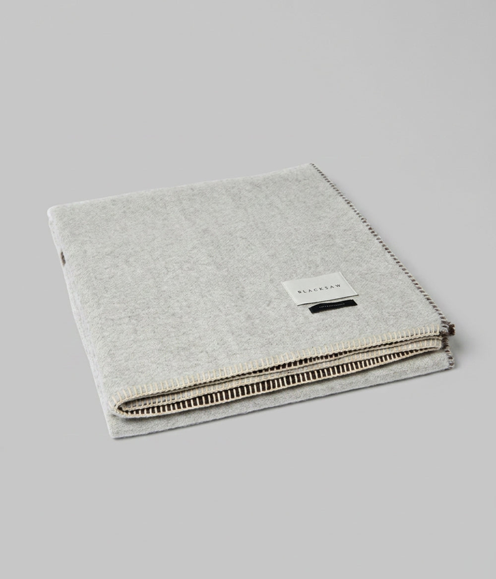 Berlin reversible throw close-up showing brushed 100% baby alpaca surface