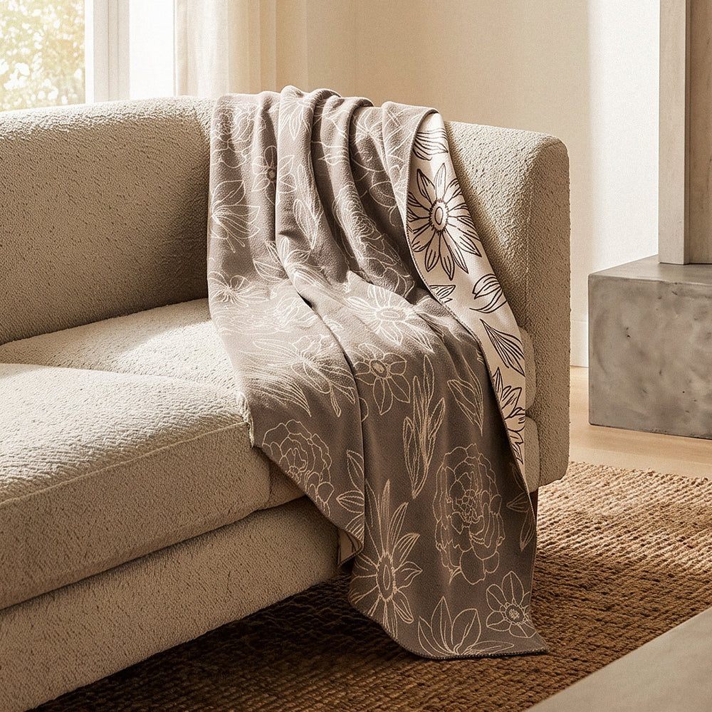 The Flora Cashmere Throw