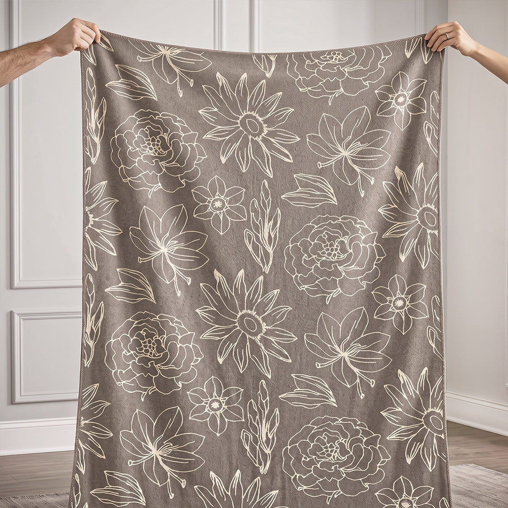 The Flora Cashmere Throw
