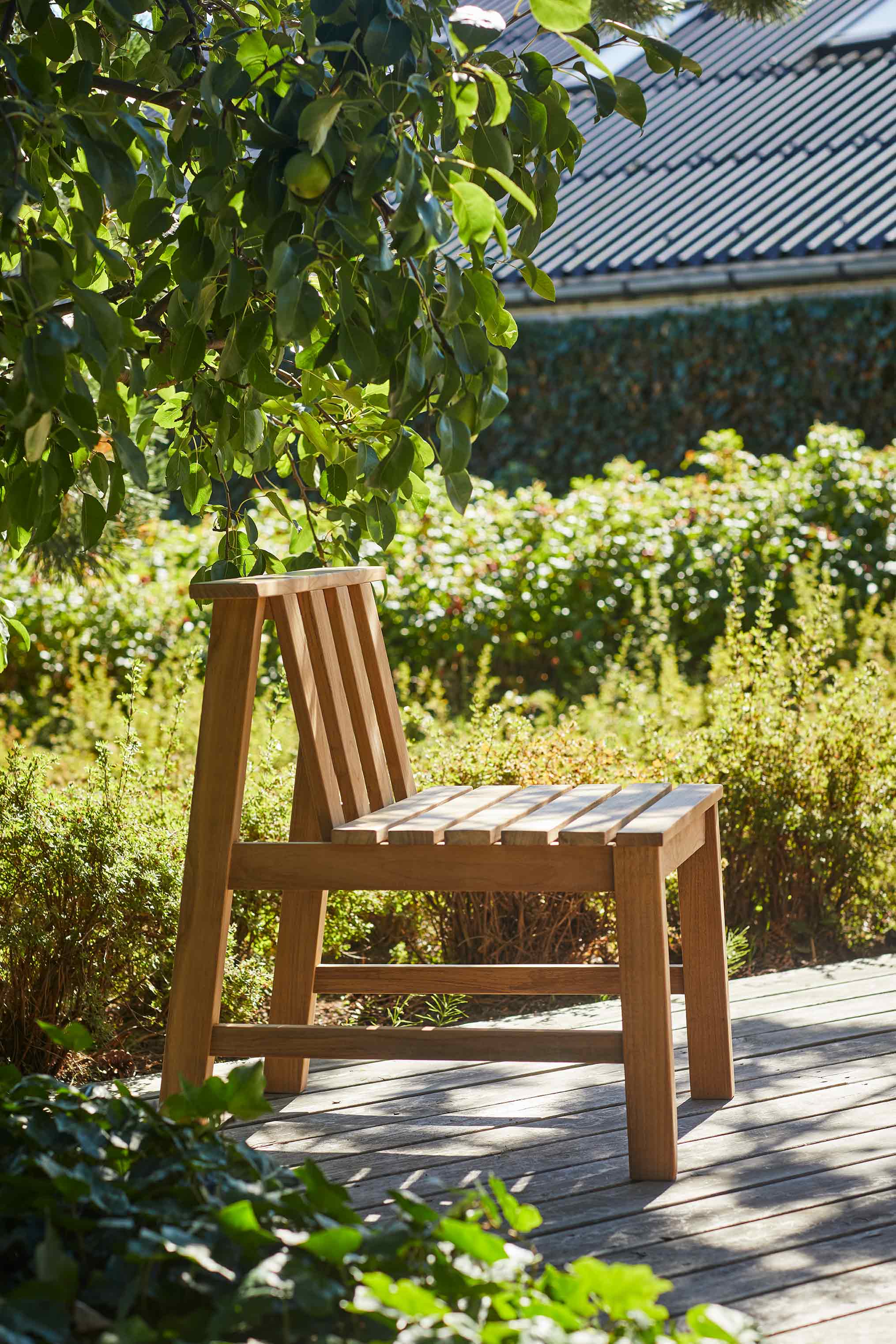 solid frame wooden chair
