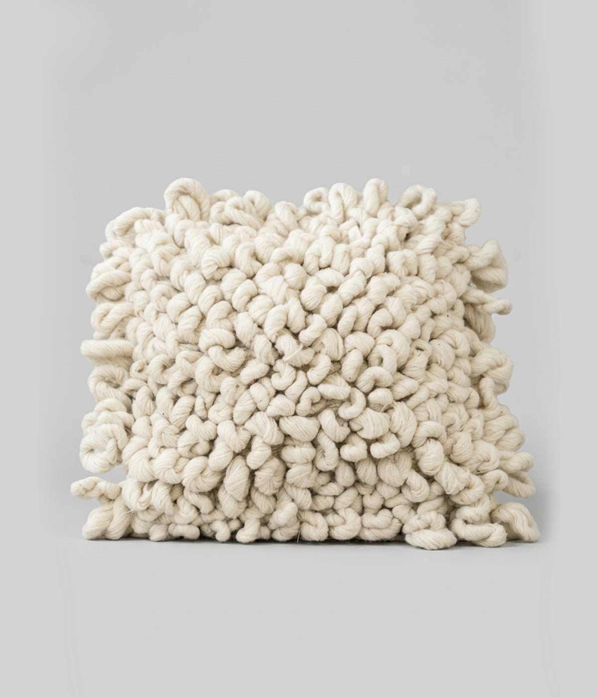 Large throw pillows for couch woven from 100% natural hand-spun wool