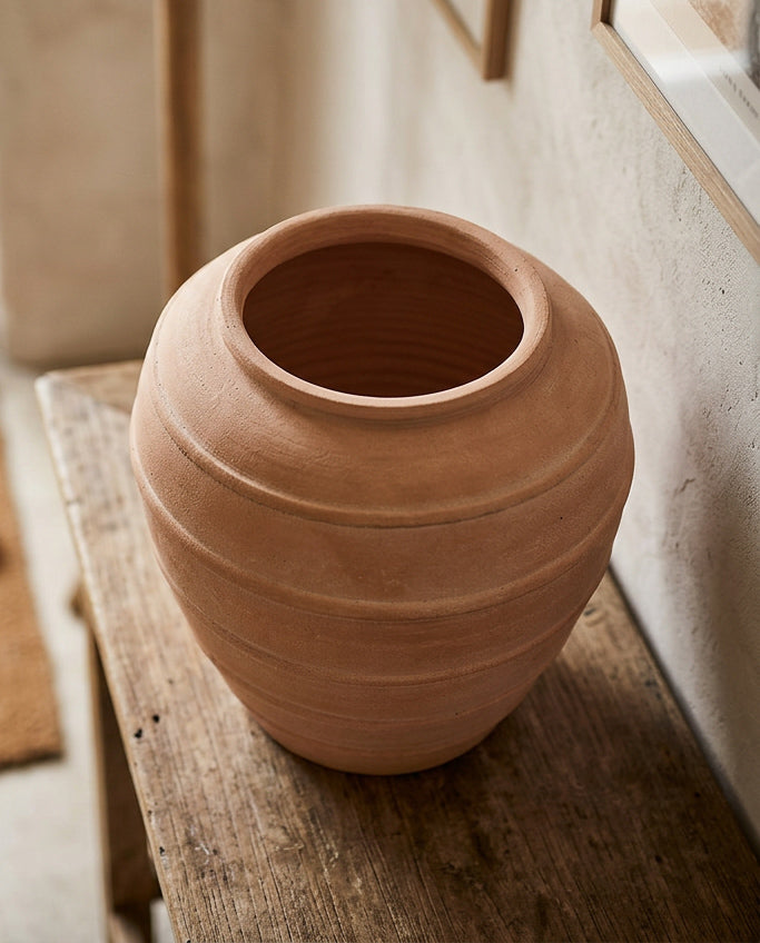 Barrel Terracotta Planter