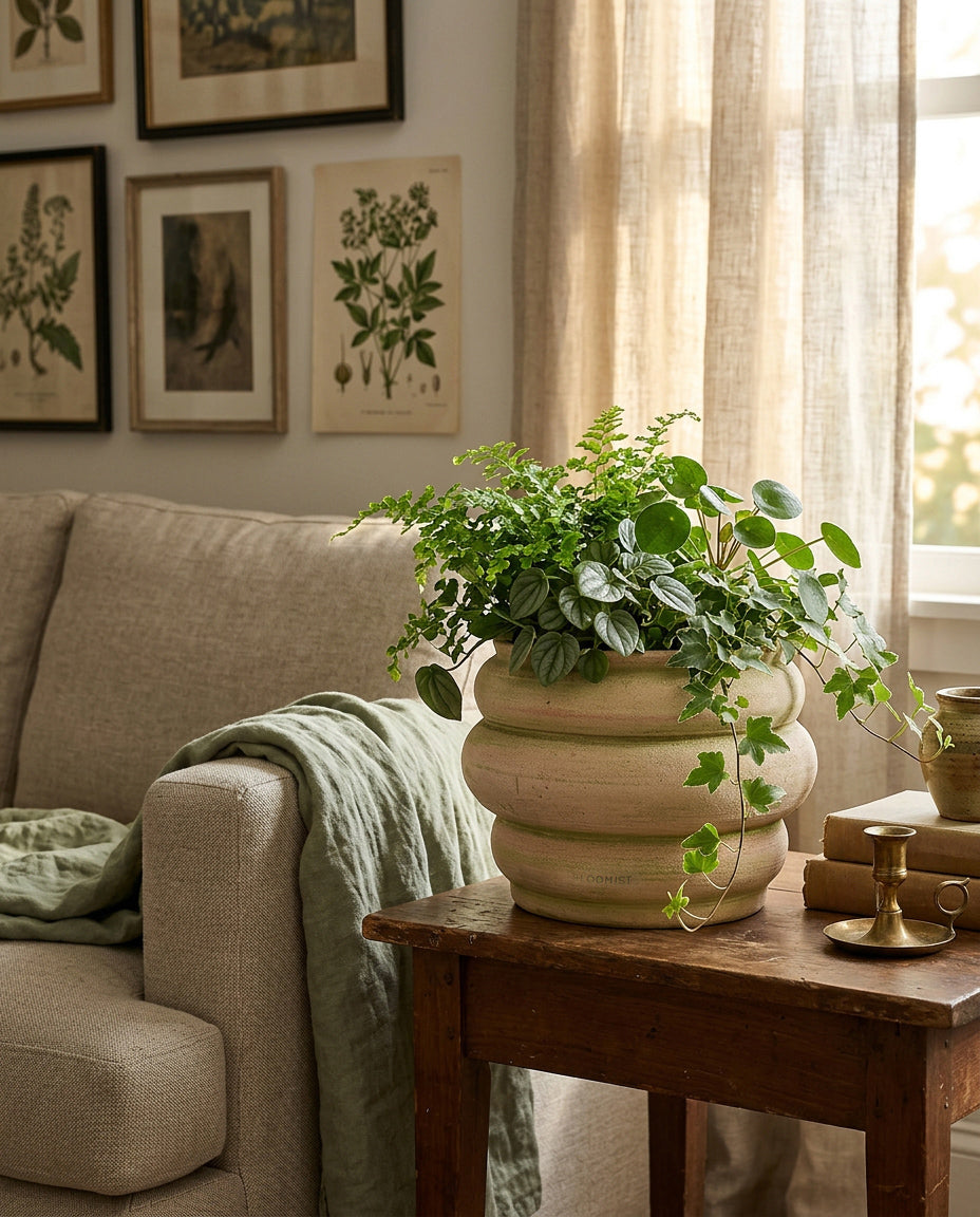 Basin Terracotta Pot, Greenwash