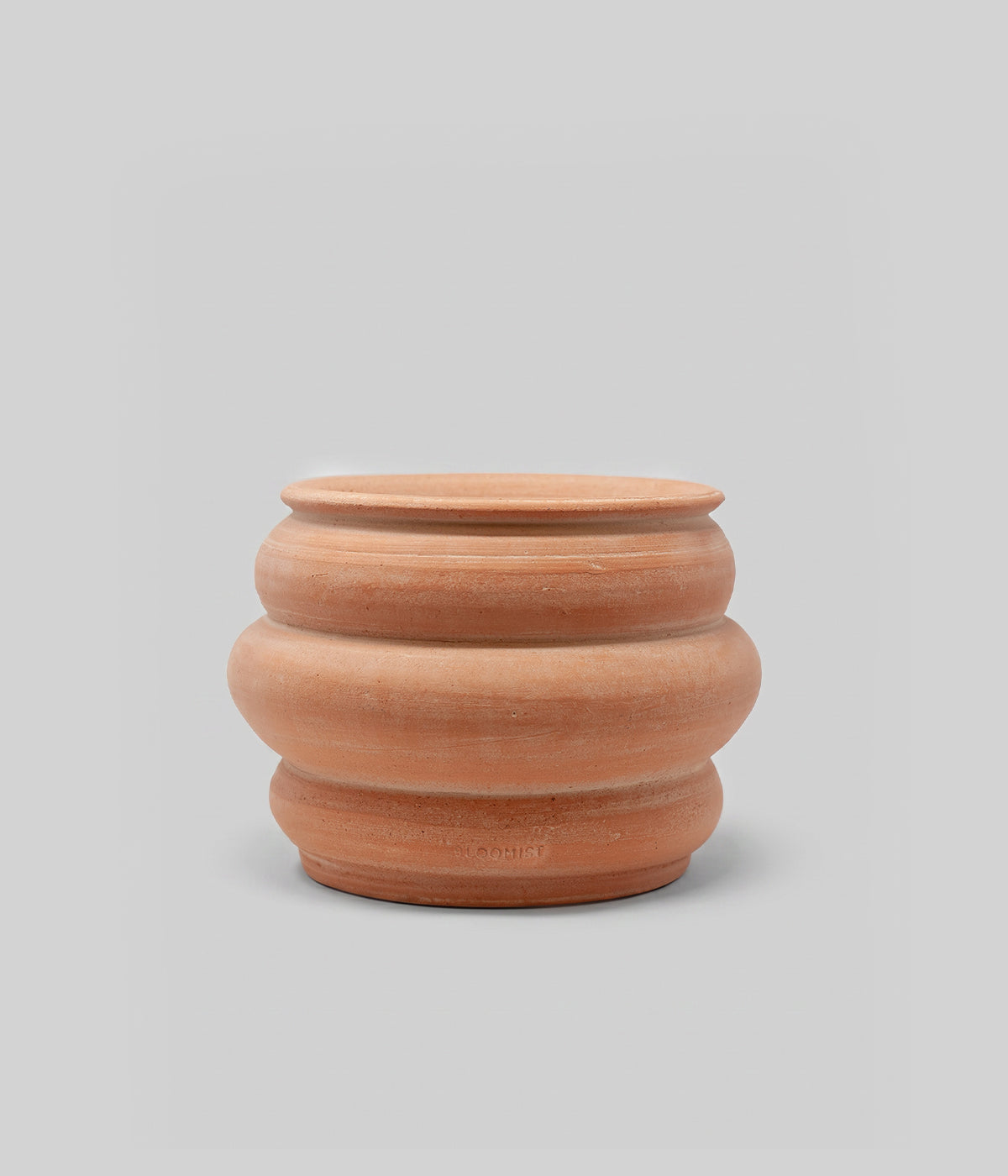 Basin Terracotta Pot, Whitewash