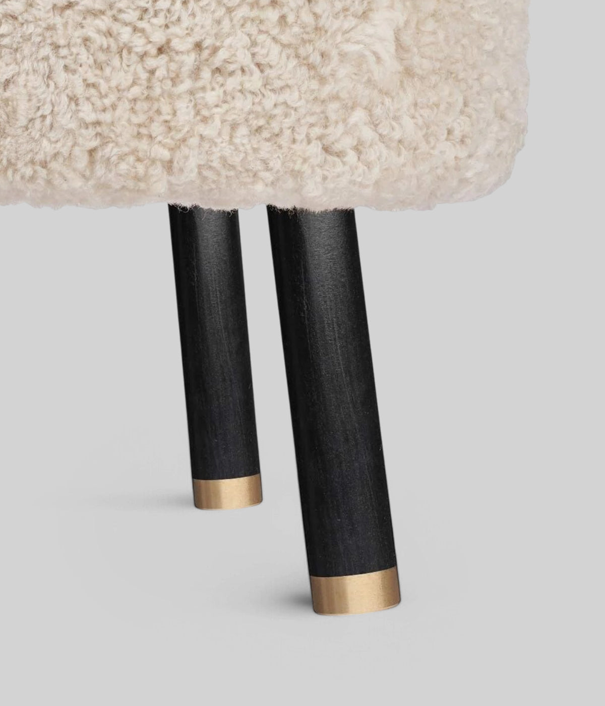 black brass lounge chair