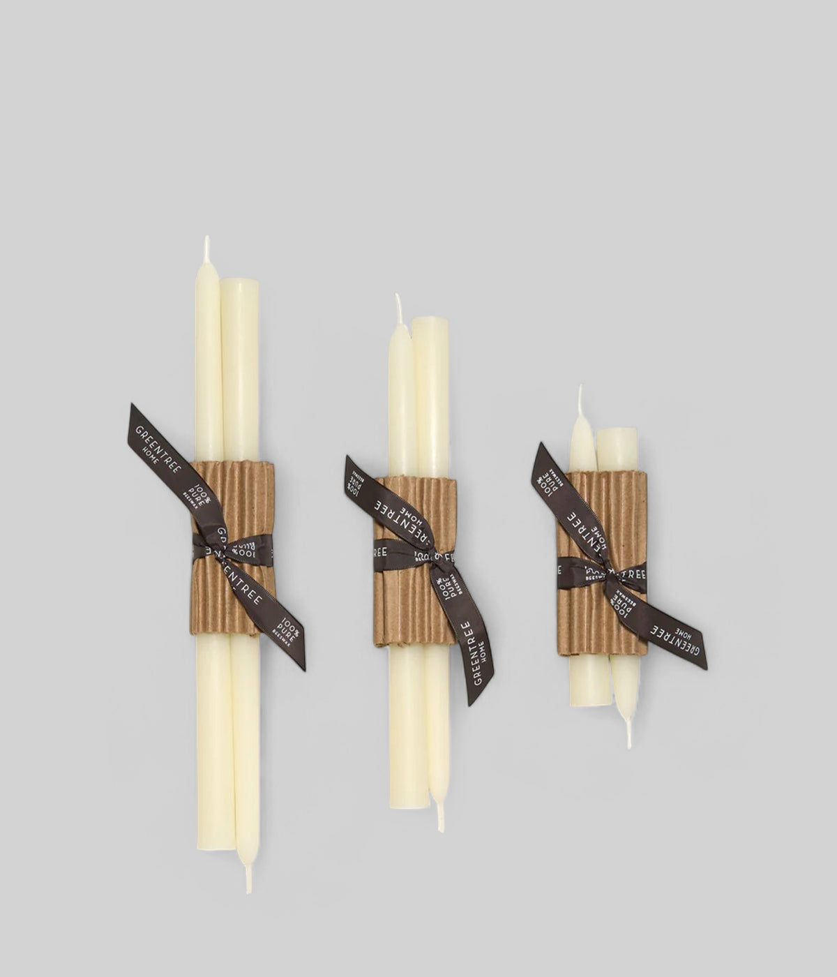 Cream 6 inch white taper candles