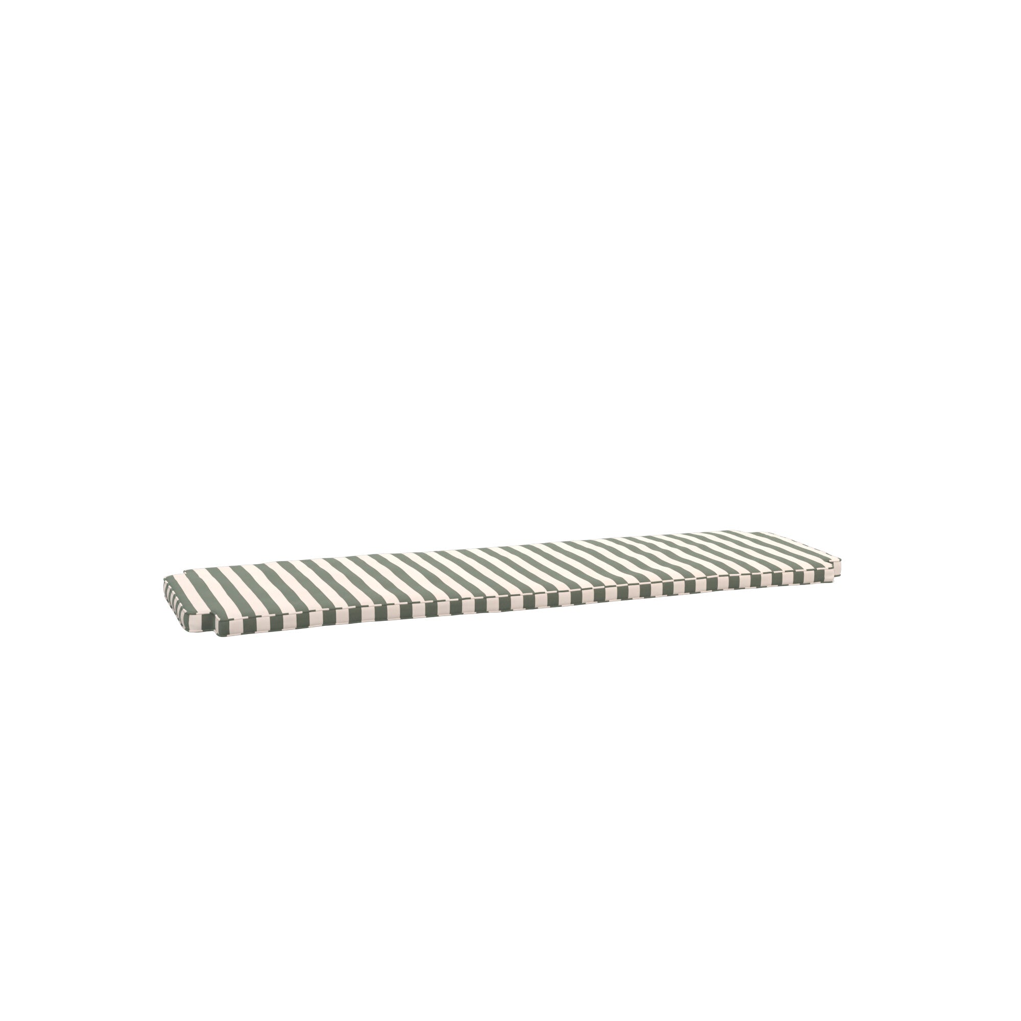 green striped premium bench cushion
