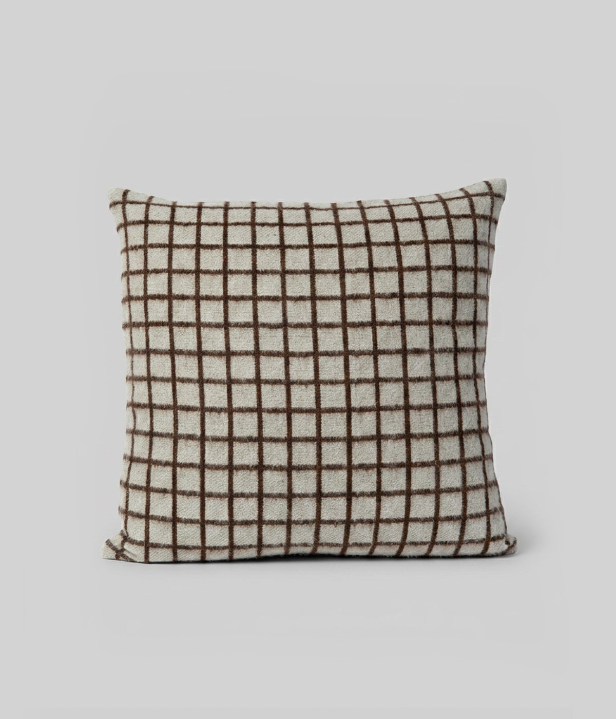 Floyd brown throw pillow in stripes