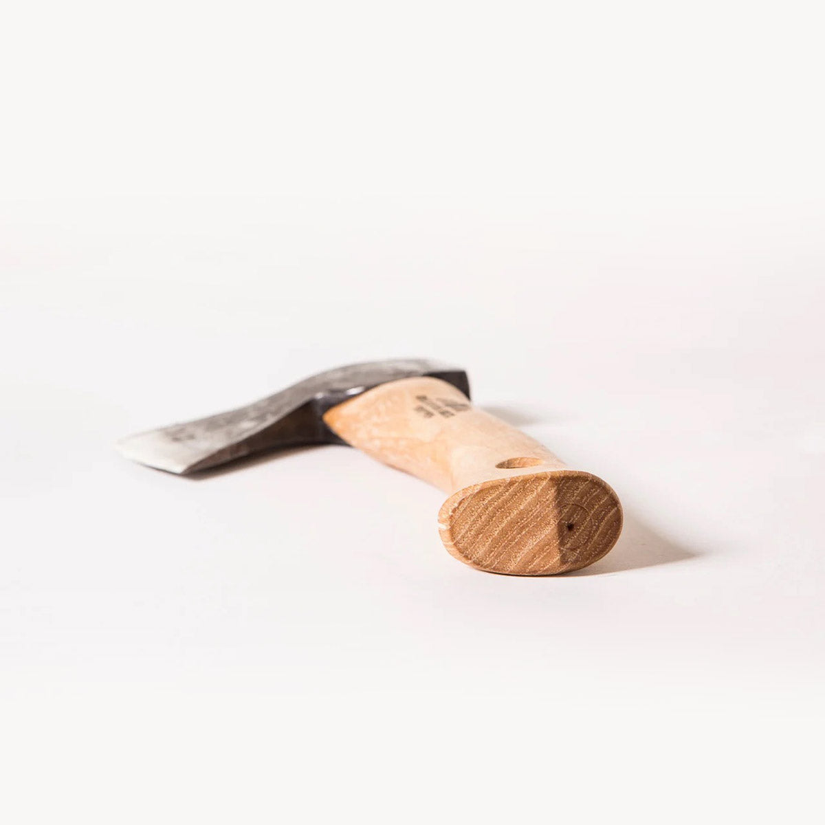 Swedish high-carbon hand forged hatchet splits kindling and fells small trees