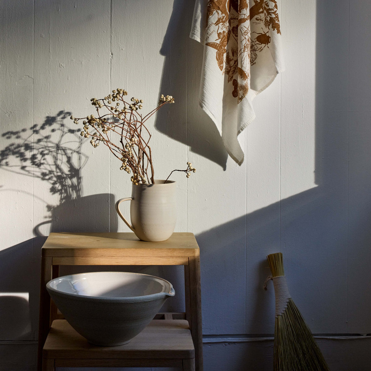 Handcrafted stoneware mixing bowl