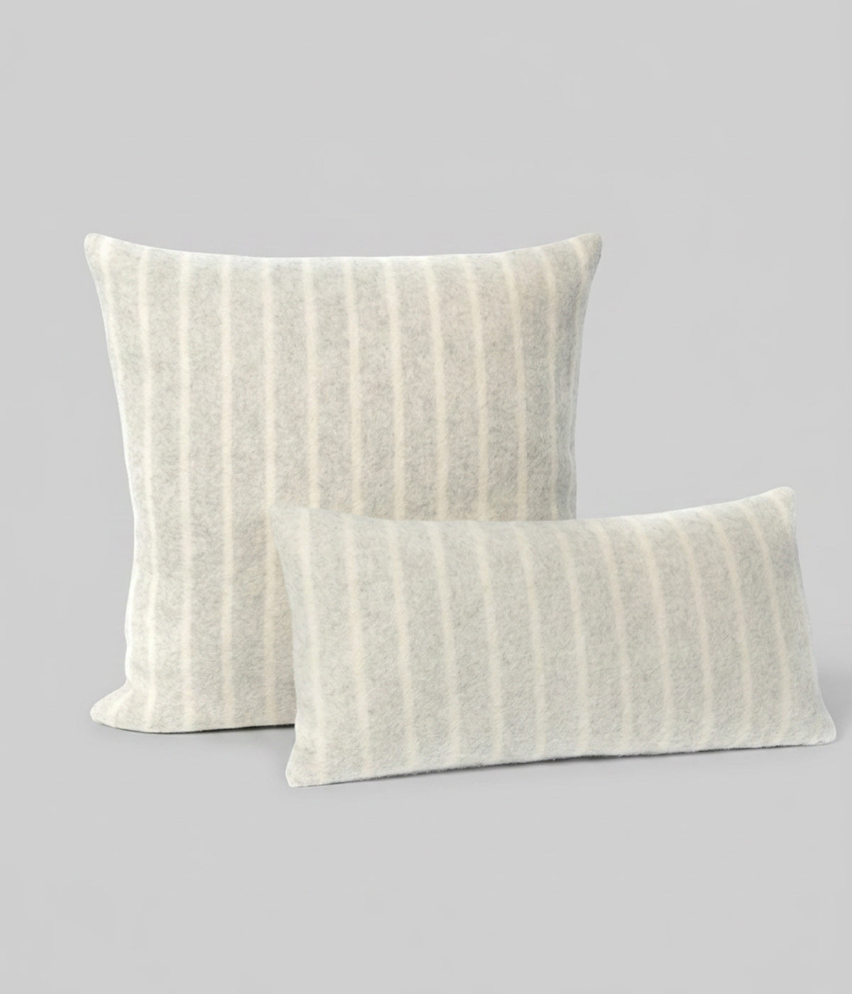 Lee square and lumbar pillows in Shoji Ivory