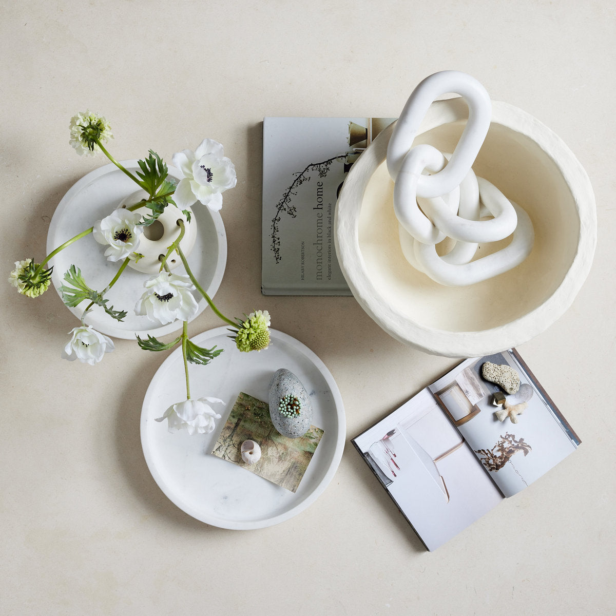 White Marble Chain, Small Link - Bloomist