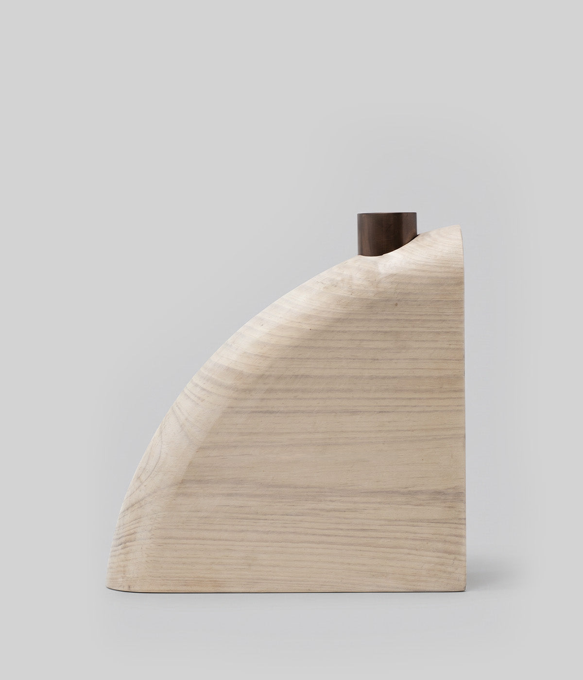 Sculptural Wood Candle Holders, Pale, Set of 5