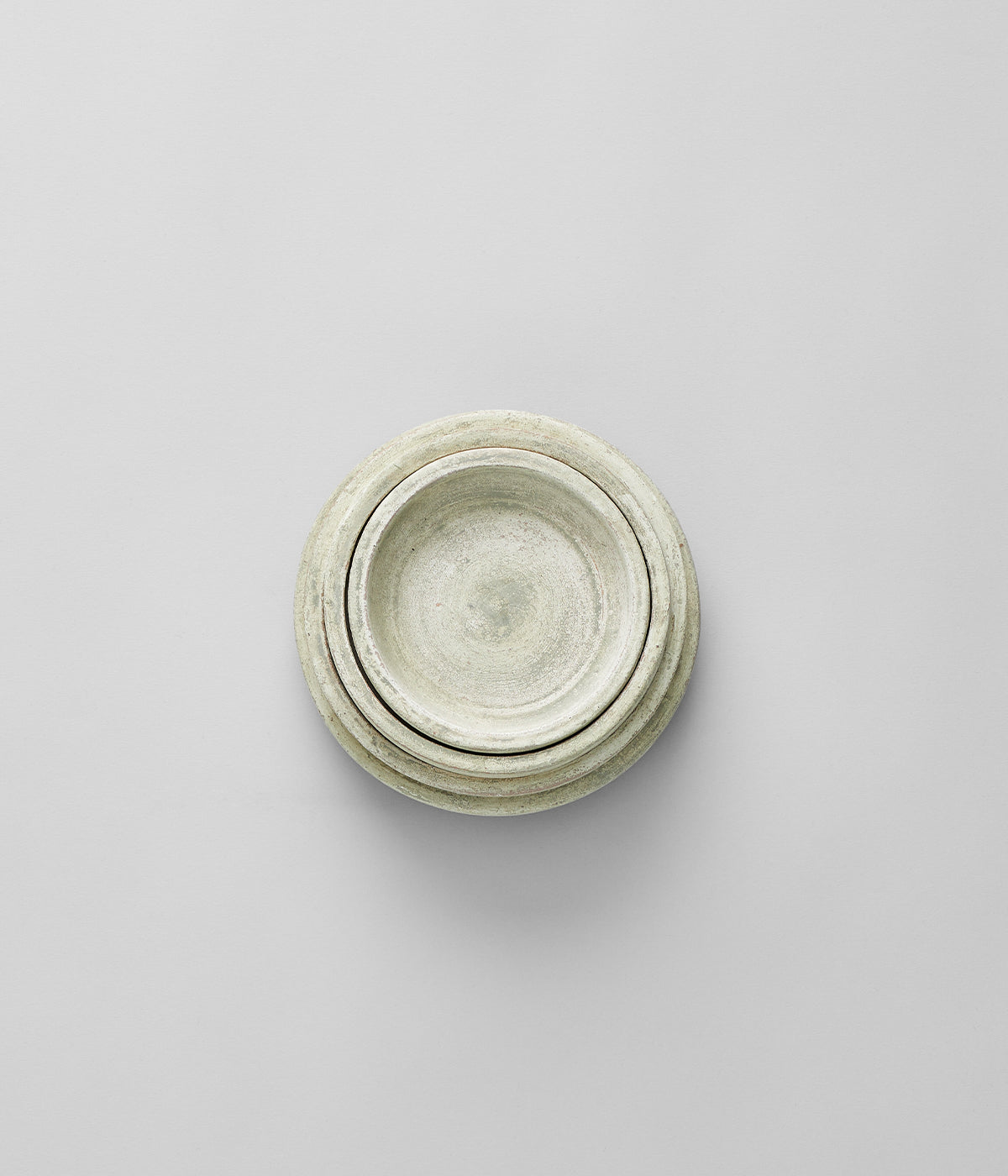 White patina planter trays designed for functional and elegant planting