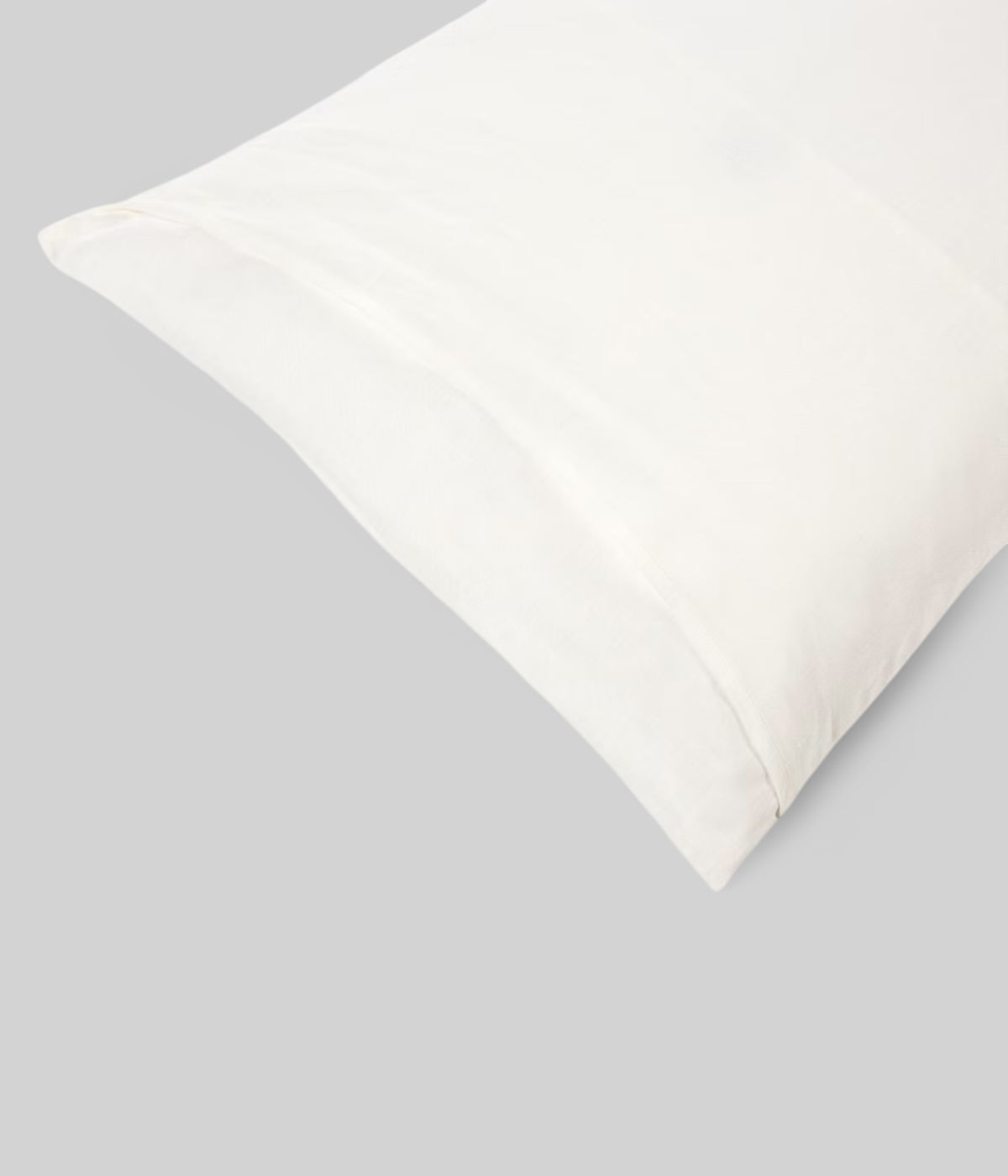 Euro pillow sham in oyster tone organic Belgian linen GOTS-certified