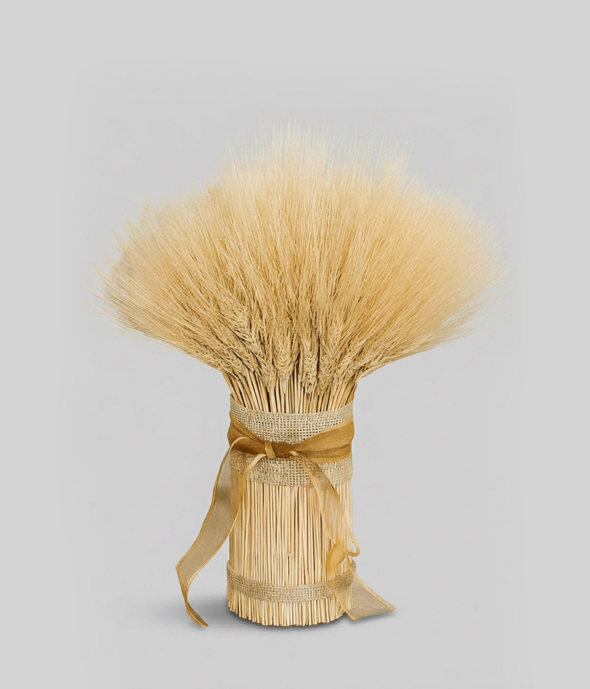 Dried wheat decor handcrafted from naturally grown golden wheat