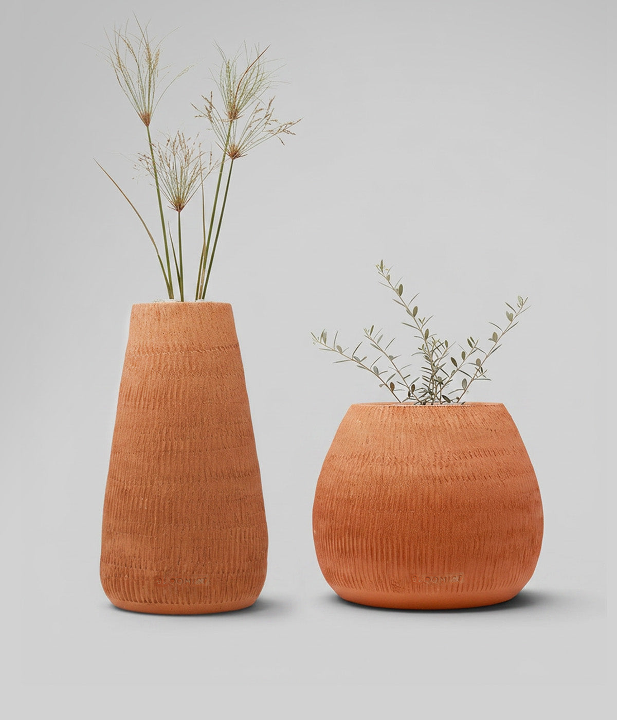 Reed Planter, Natural Terracotta