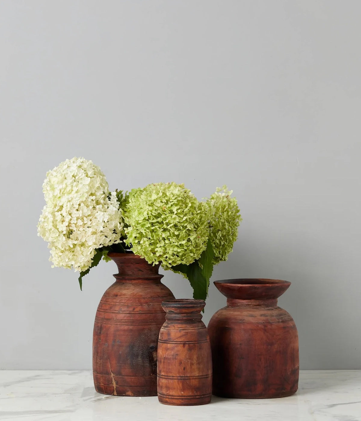 Vintage Wood Jug Vase