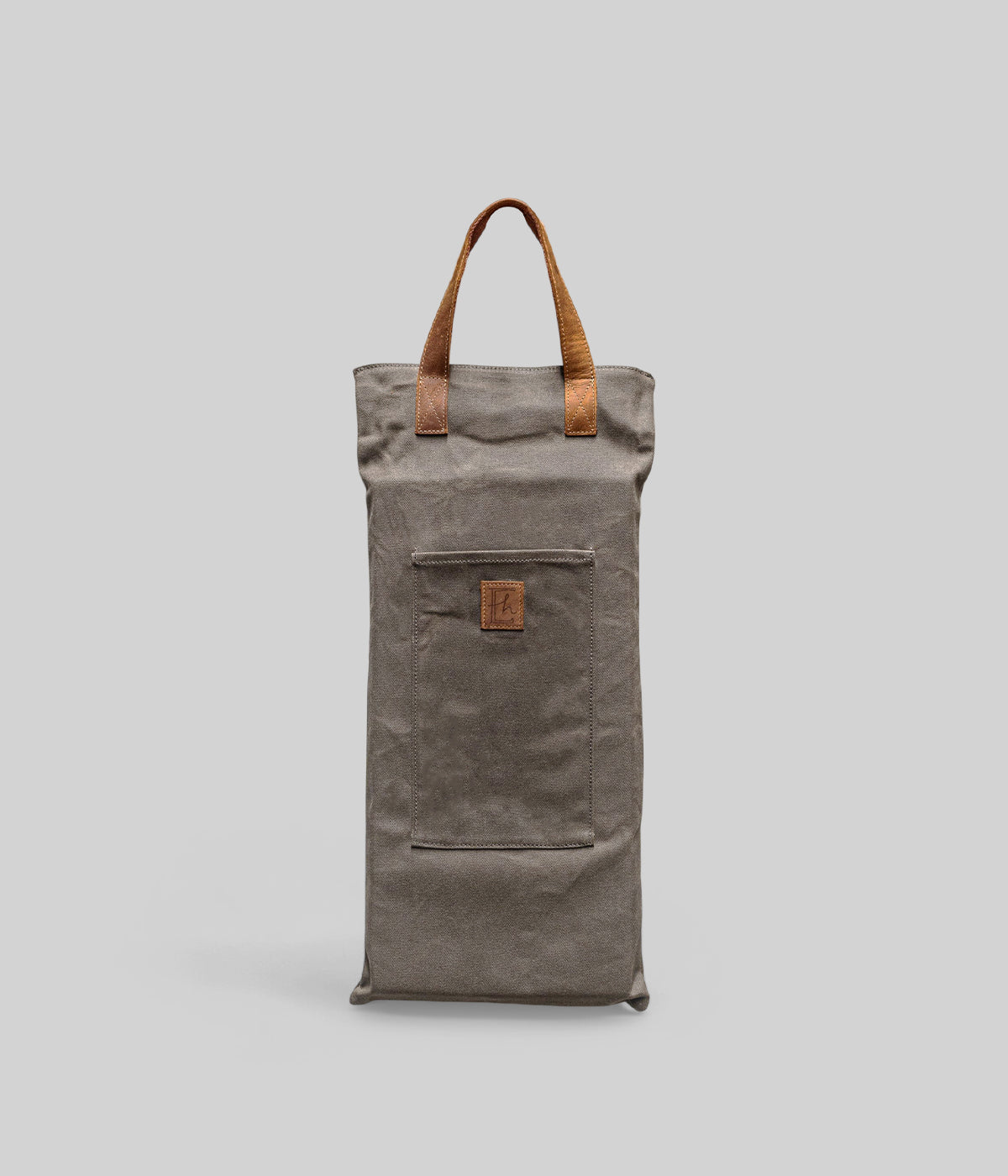 Waxed canvas garden kneeler with cushion for planting and pruning