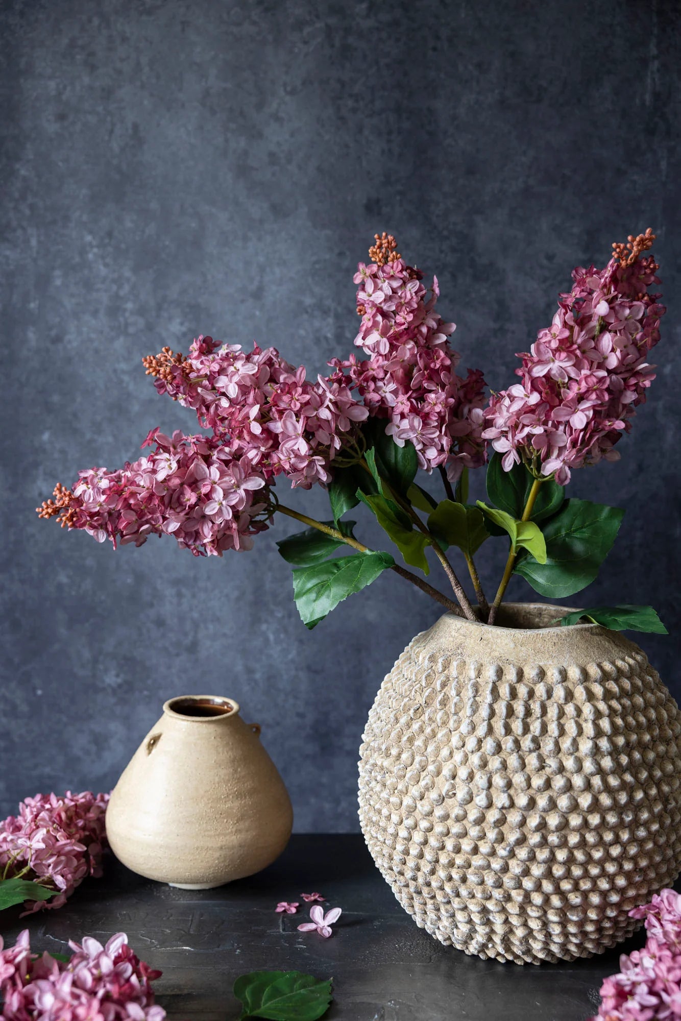 realistic sunset hydrangea bloom
