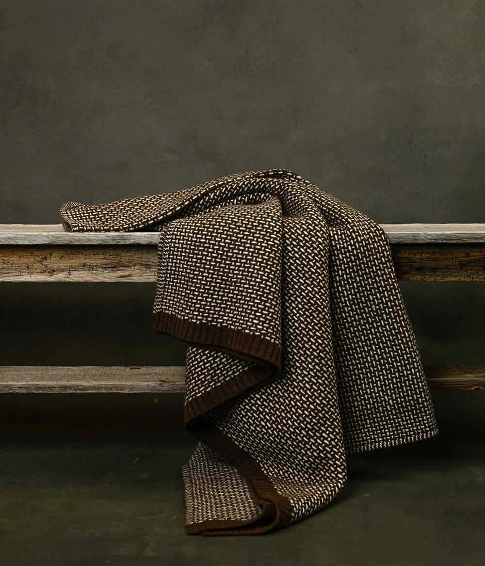 brown blanket throw