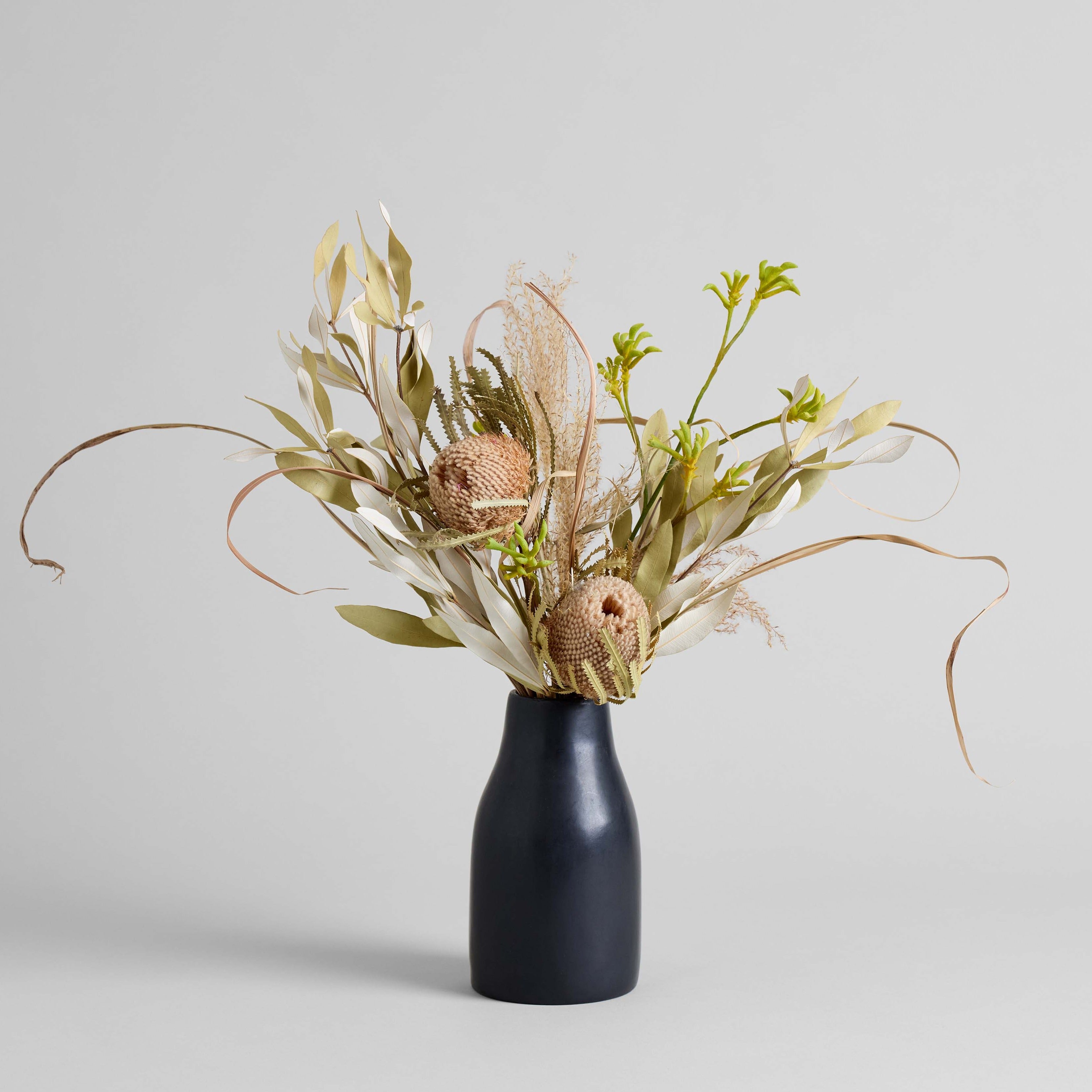 Hand polished Moroccan style vase showing subtle tonal variation